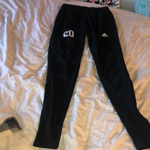 Adidas black soccer joggers